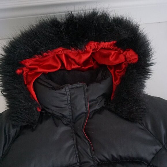 Vintage Y2K Nike Black Puffer Duck Down Feather Insulated Jacket Xl (16-18) - Picture 10 of 16